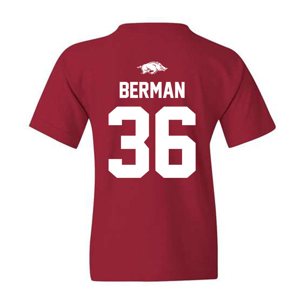 Arkansas - NCAA Women's Soccer : Taylor Berman - Youth T-Shirt