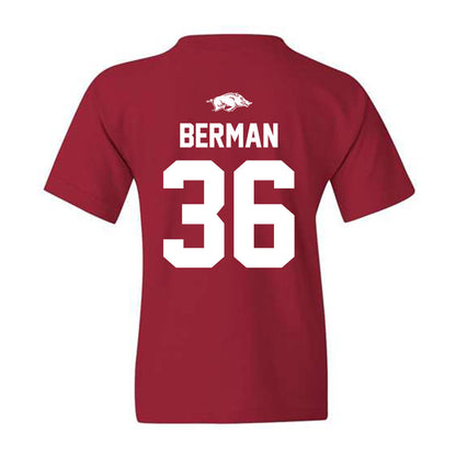 Arkansas - NCAA Women's Soccer : Taylor Berman - Youth T-Shirt