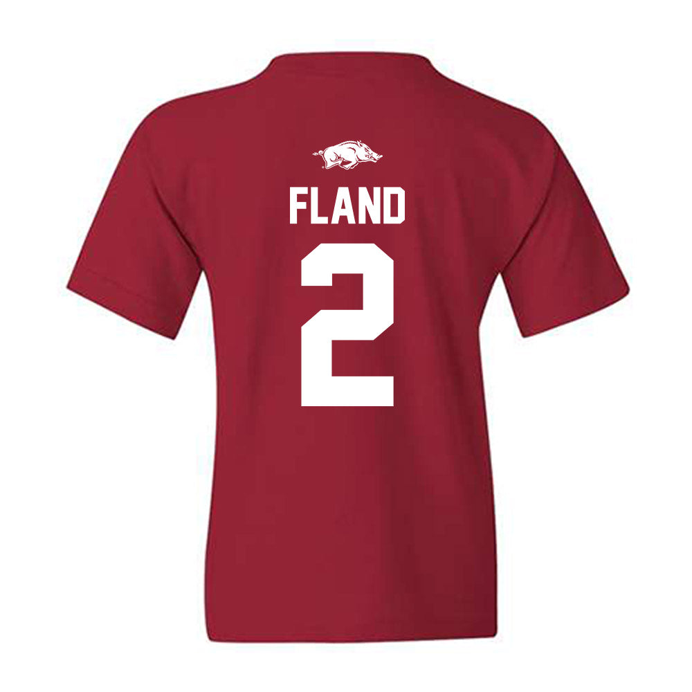 Arkansas - NCAA Men's Basketball : Boogie Fland - Classic Shersey Youth T-Shirt-1