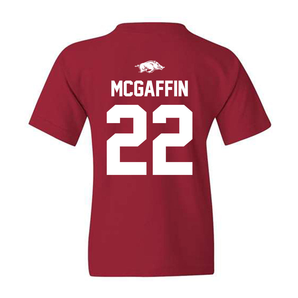 Arkansas - NCAA Softball : Nikki McGaffin - Youth T-Shirt