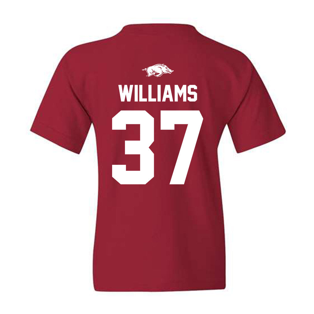 Arkansas - NCAA Baseball : Luke Williams - Classic Shersey Youth T-Shirt