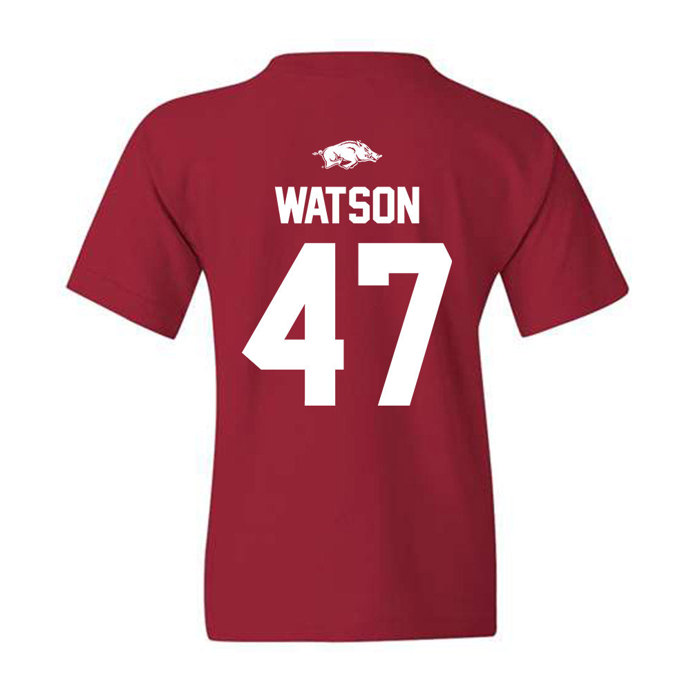 Arkansas - NCAA Football : Braylon Watson - Youth T-Shirt