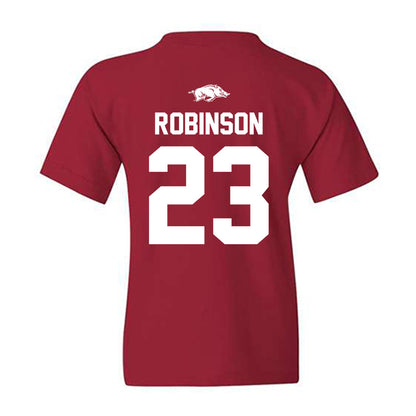 Arkansas - NCAA Women's Basketball : Emily Robinson - Classic Shersey Youth T-Shirt-1