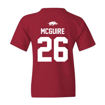 Arkansas - NCAA Baseball : Tate McGuire - Youth T-Shirt
