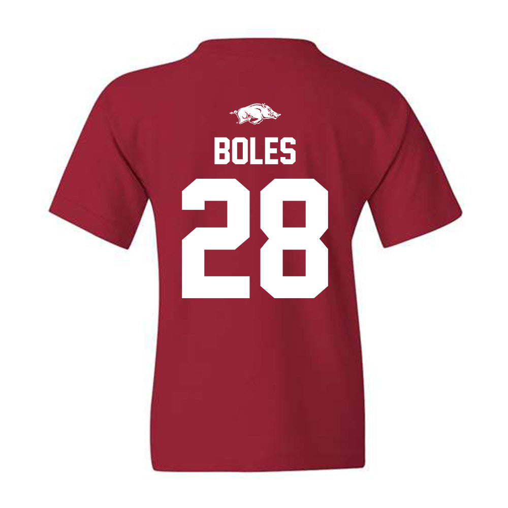 Arkansas - NCAA Baseball : Carson Boles - Classic Shersey Youth T-Shirt