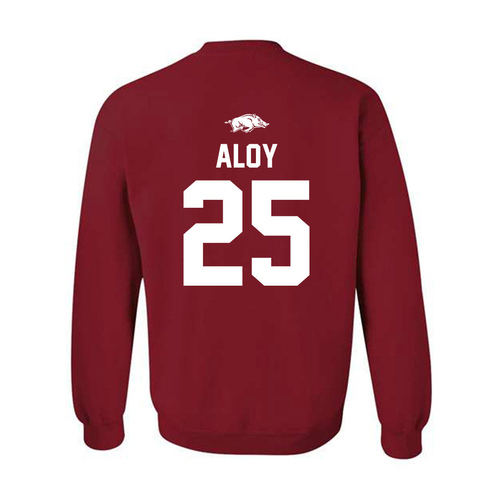 Arkansas - NCAA Baseball : Kuhio Aloy - Classic Shersey Crewneck Sweatshirt-1