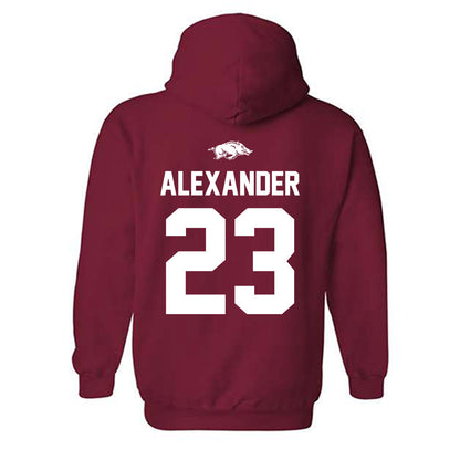 Arkansas - NCAA Women's Volleyball : Aleki Alexander - Classic Shersey Hooded Sweatshirt