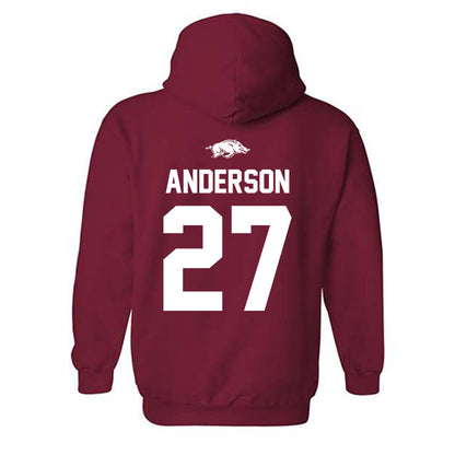 Arkansas - NCAA Women's Soccer : Dejionee Anderson - Classic Shersey Hooded Sweatshirt