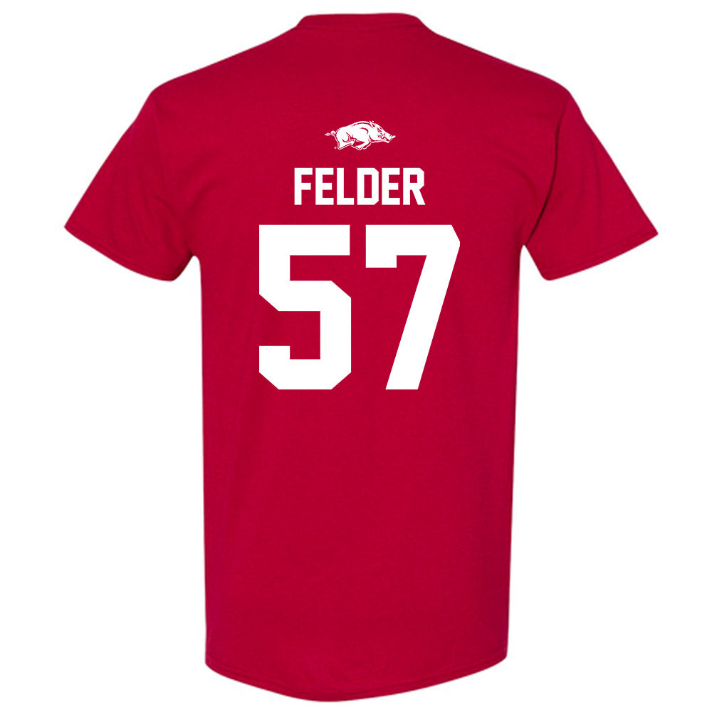 Arkansas - NCAA Baseball : Ross Felder - Classic Shersey T-Shirt-1