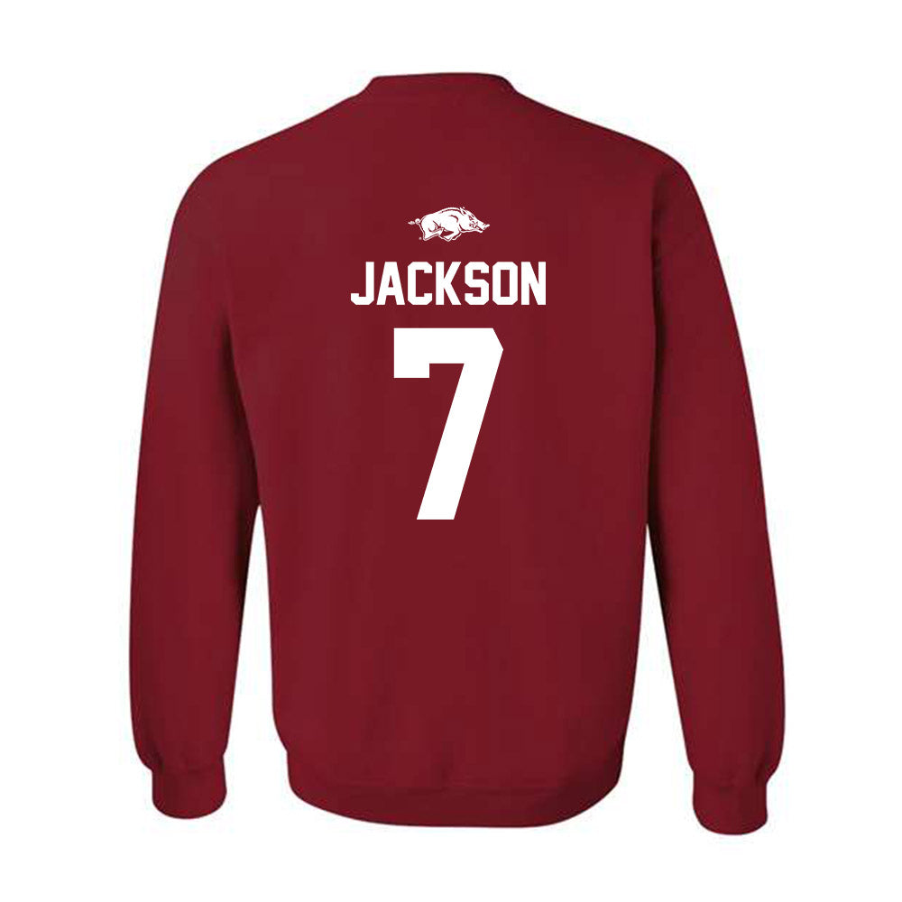 Arkansas - NCAA Football : Kenneth Jackson - Classic Shersey Crewneck Sweatshirt-1