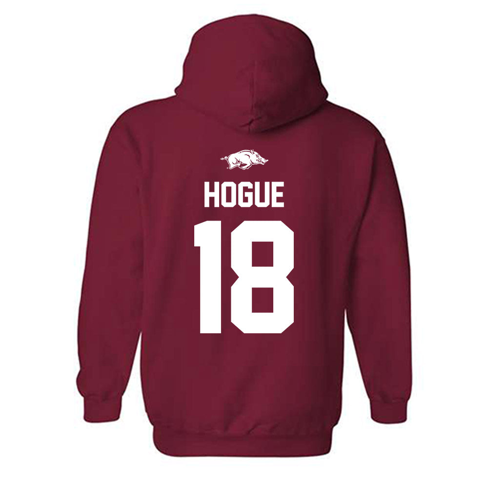 Arkansas - NCAA Women's Volleyball : Hannah Hogue - Hooded Sweatshirt