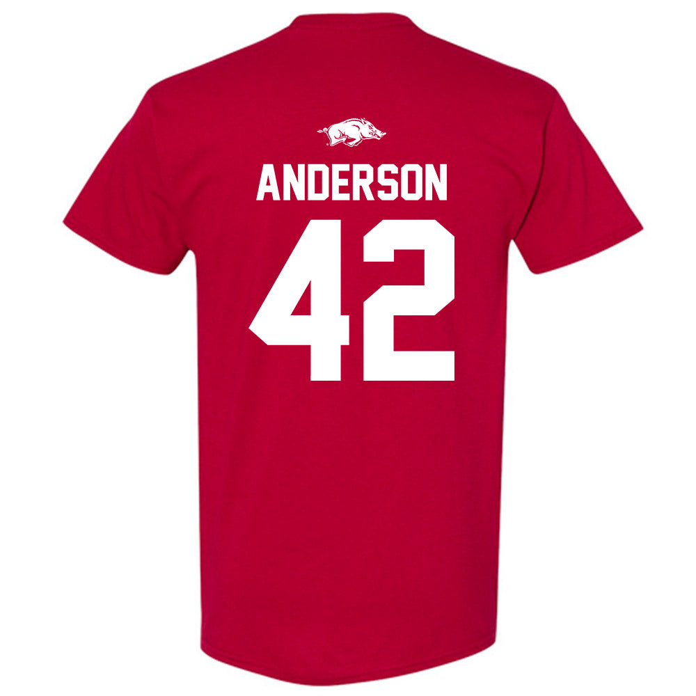 Arkansas - NCAA Baseball : Michael Anderson - Classic Shersey T-Shirt-1