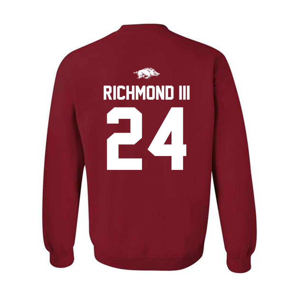 Arkansas - NCAA Men's Basketball : Billy Richmond III - Classic Shersey Crewneck Sweatshirt-1