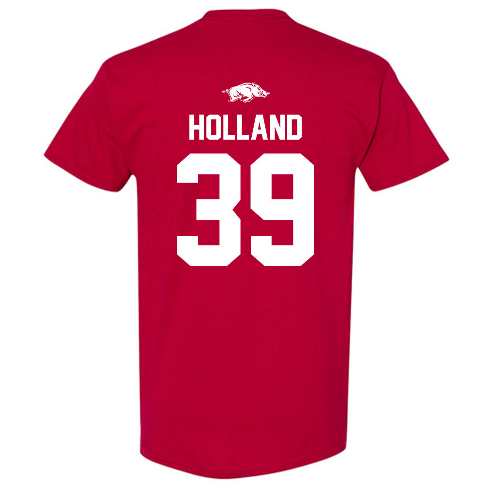 Arkansas - NCAA Baseball : Tucker Holland - T-Shirt