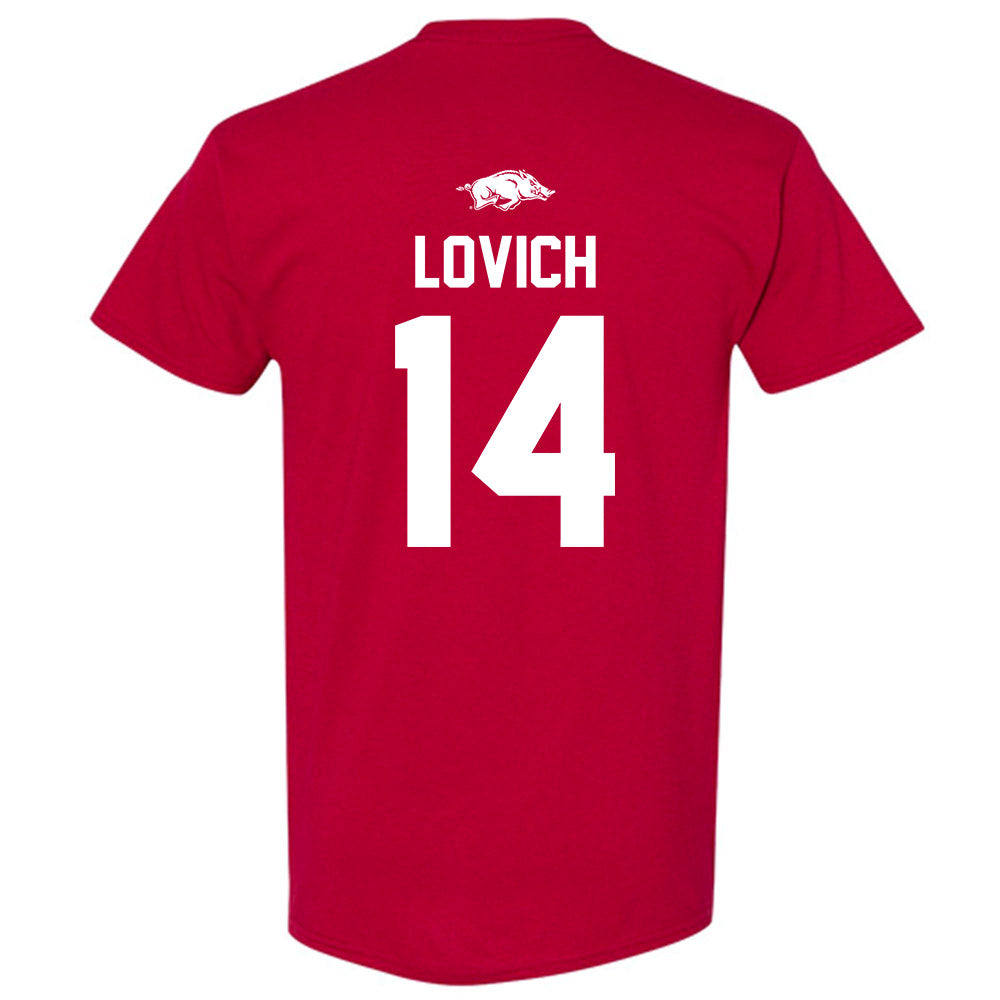 Arkansas - NCAA Baseball : Ross Lovich - T-Shirt