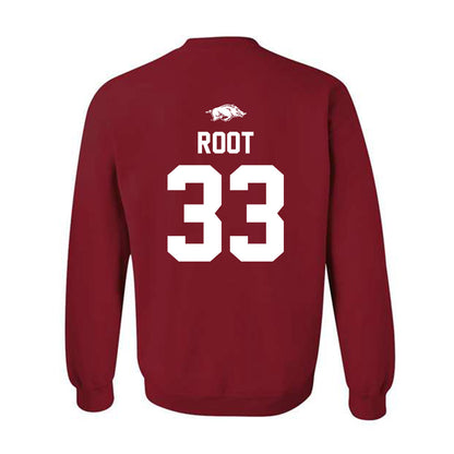 Arkansas - NCAA Baseball : Zach Root - Classic Shersey Crewneck Sweatshirt-1