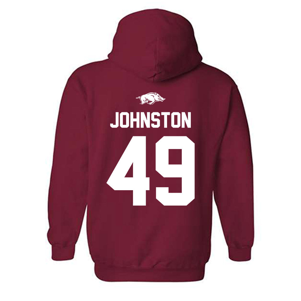 Arkansas - NCAA Football : Luke Johnston - Hooded Sweatshirt