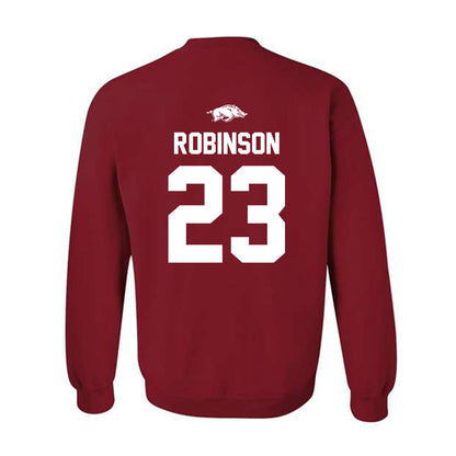 Arkansas - NCAA Women's Basketball : Emily Robinson - Classic Shersey Crewneck Sweatshirt-1