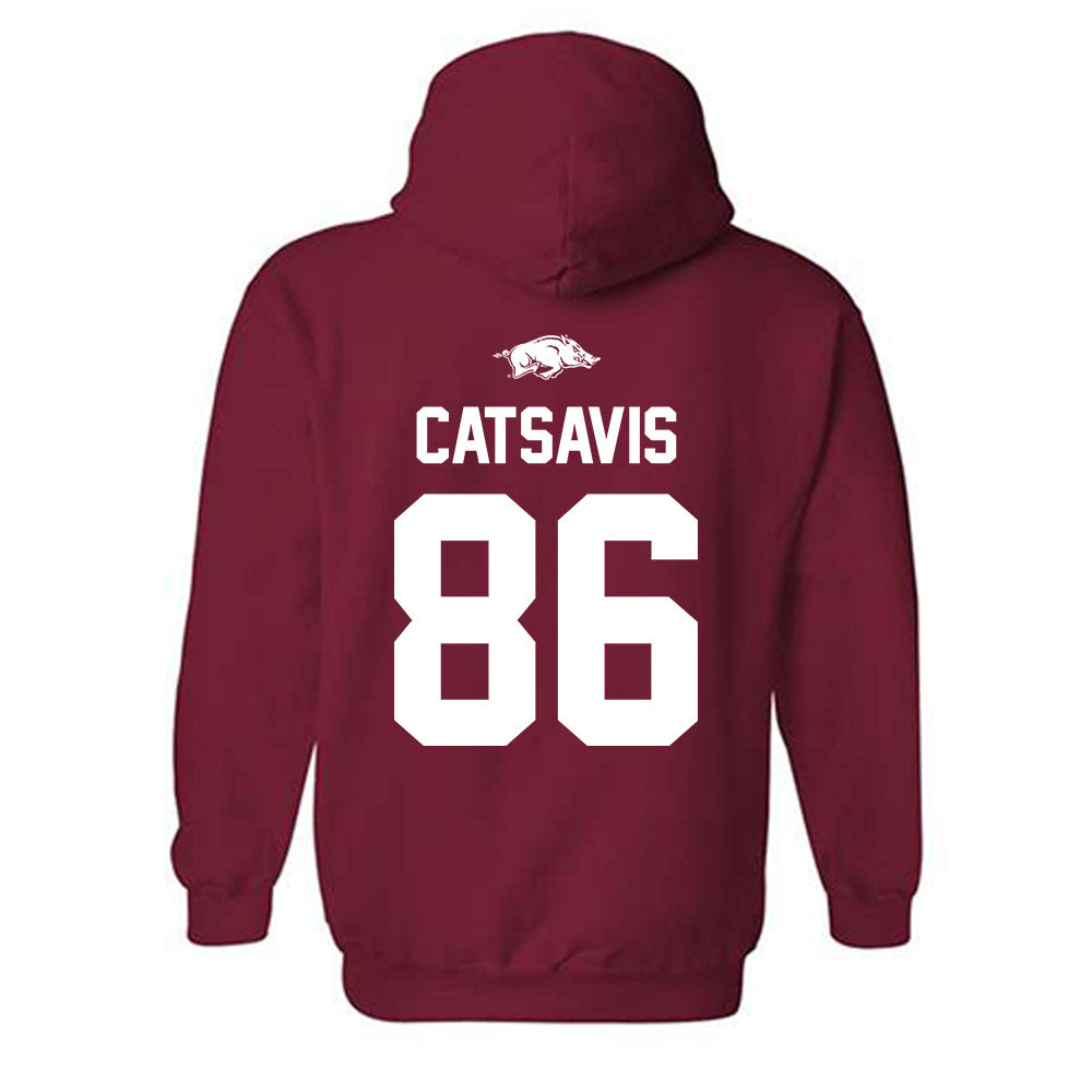 Arkansas - NCAA Football : Walker Catsavis - Hooded Sweatshirt
