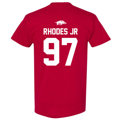 Arkansas - NCAA Football : Quincy Rhodes Jr - Classic Shersey T-Shirt-1