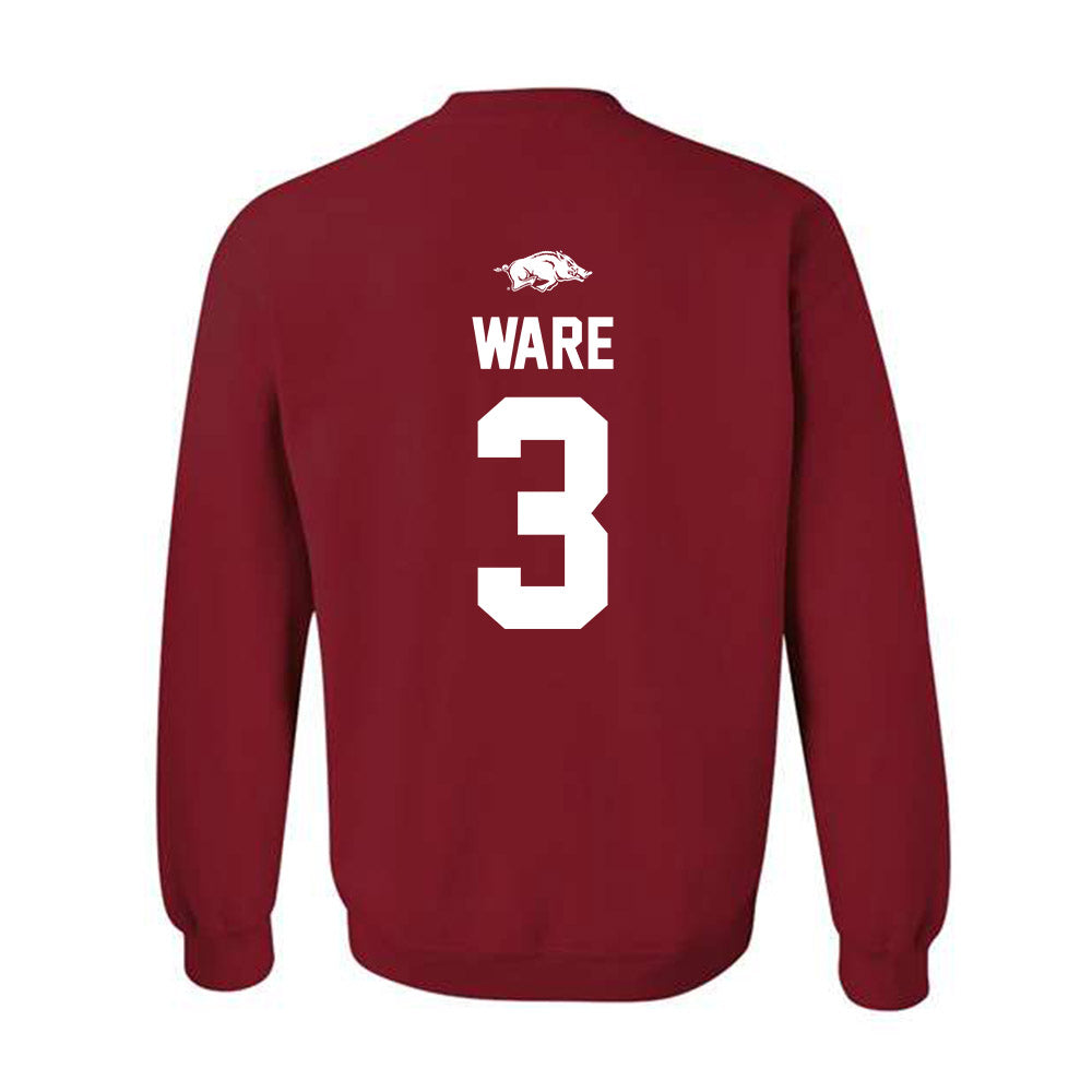 Arkansas - NCAA Women's Basketball : Harmonie Ware - Classic Shersey Crewneck Sweatshirt-1
