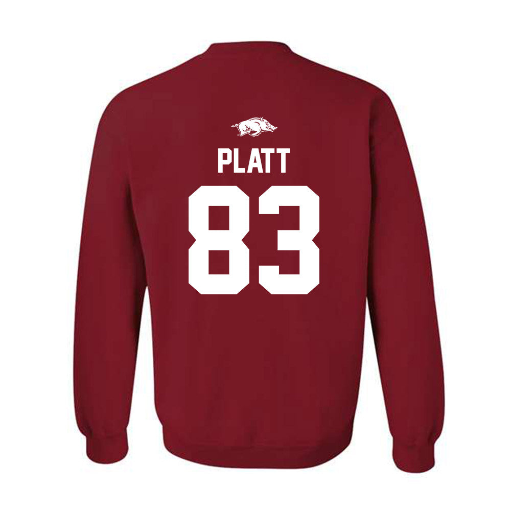 Arkansas - NCAA Football : Jaden Platt - Classic Shersey Crewneck Sweatshirt-1