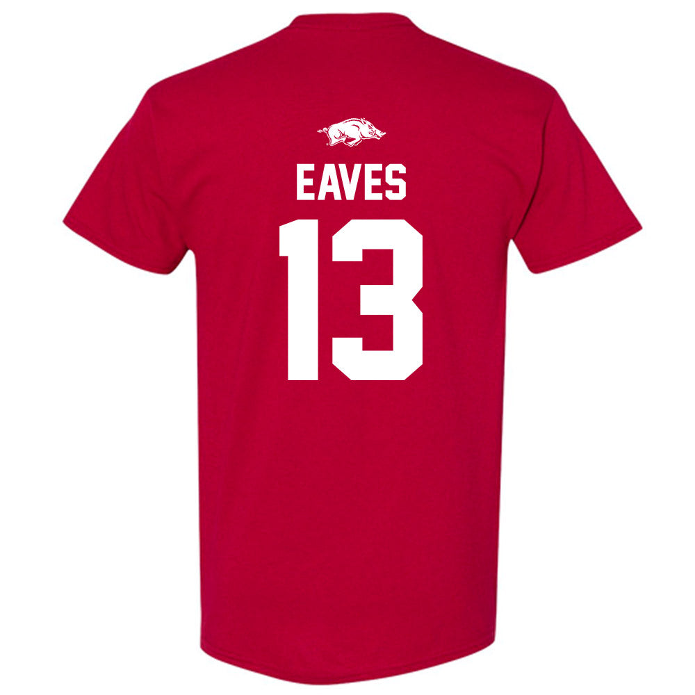 Arkansas - NCAA Baseball : Steele Eaves - Classic Shersey T-Shirt-1