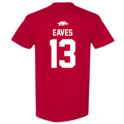 Arkansas - NCAA Baseball : Steele Eaves - Classic Shersey T-Shirt-1
