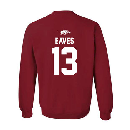 Arkansas - NCAA Baseball : Steele Eaves - Classic Shersey Crewneck Sweatshirt-1