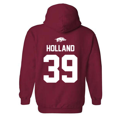 Arkansas - NCAA Baseball : Tucker Holland - Hooded Sweatshirt