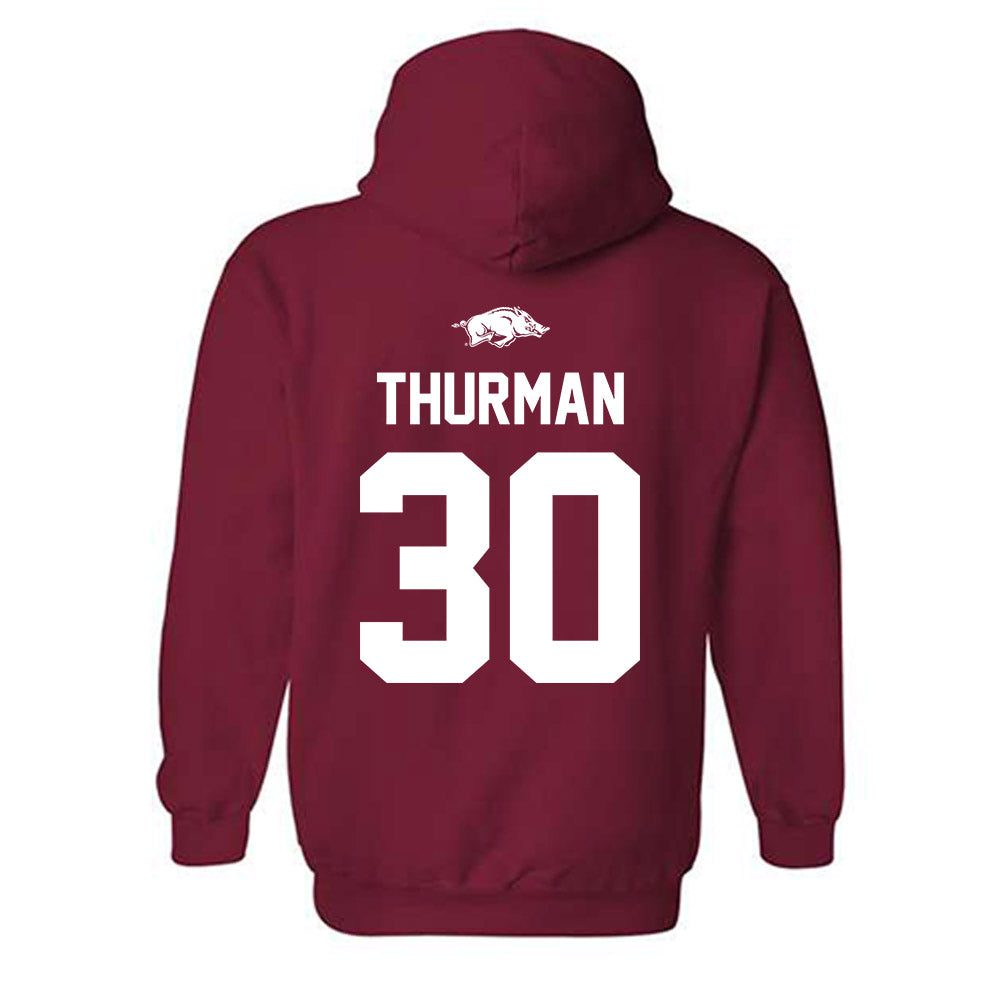 Arkansas - NCAA Women's Volleyball : Romani Thurman - Hooded Sweatshirt