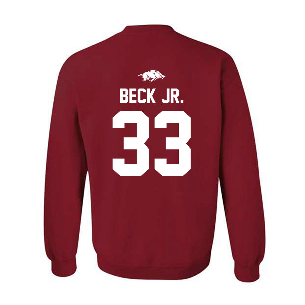 Arkansas - NCAA Football : Jeremiah Beck Jr. - Classic Shersey Crewneck Sweatshirt-1