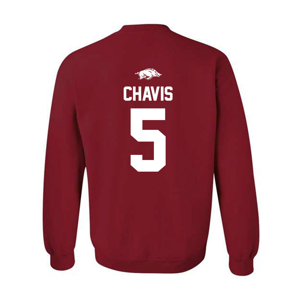 Arkansas - NCAA Men's Basketball : Cash Chavis - Classic Shersey Crewneck Sweatshirt