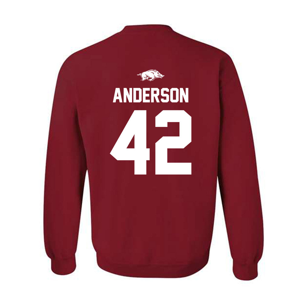 Arkansas - NCAA Baseball : Michael Anderson - Classic Shersey Crewneck Sweatshirt-1