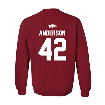 Arkansas - NCAA Baseball : Michael Anderson - Classic Shersey Crewneck Sweatshirt-1