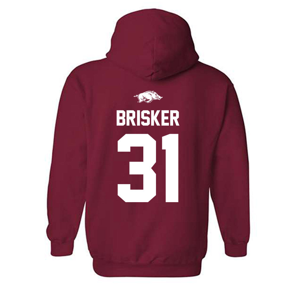 Arkansas - NCAA Football : Blake Brisker - Classic Shersey Hooded Sweatshirt-1