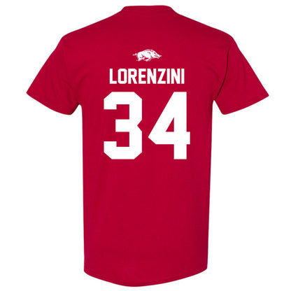 Arkansas - NCAA Baseball : Joey Lorenzini - Classic Shersey T-Shirt-1