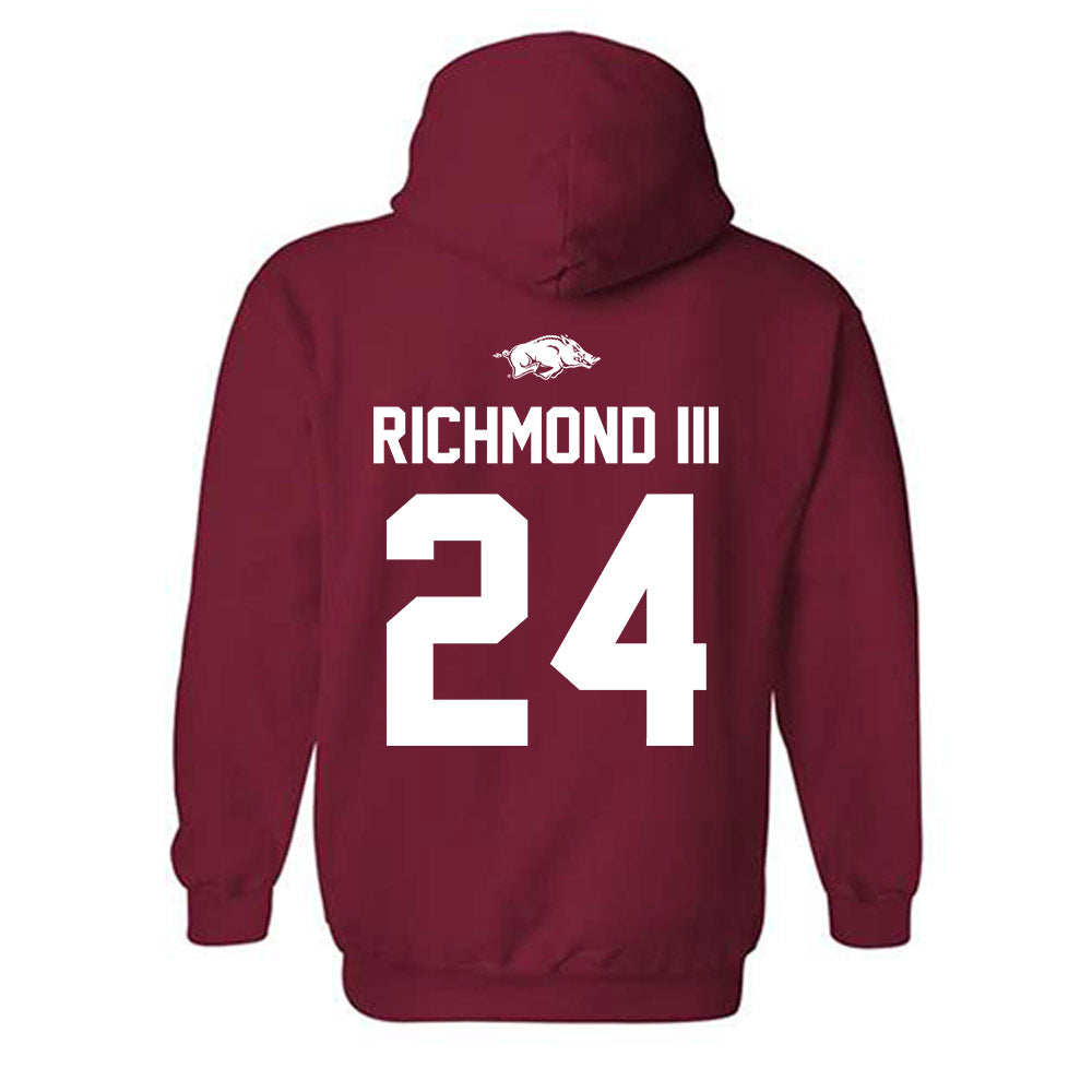 Arkansas - NCAA Men's Basketball : Billy Richmond III - Classic Shersey Hooded Sweatshirt-1