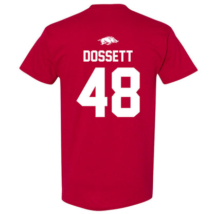 Arkansas - NCAA Baseball : Cooper Dossett - T-Shirt