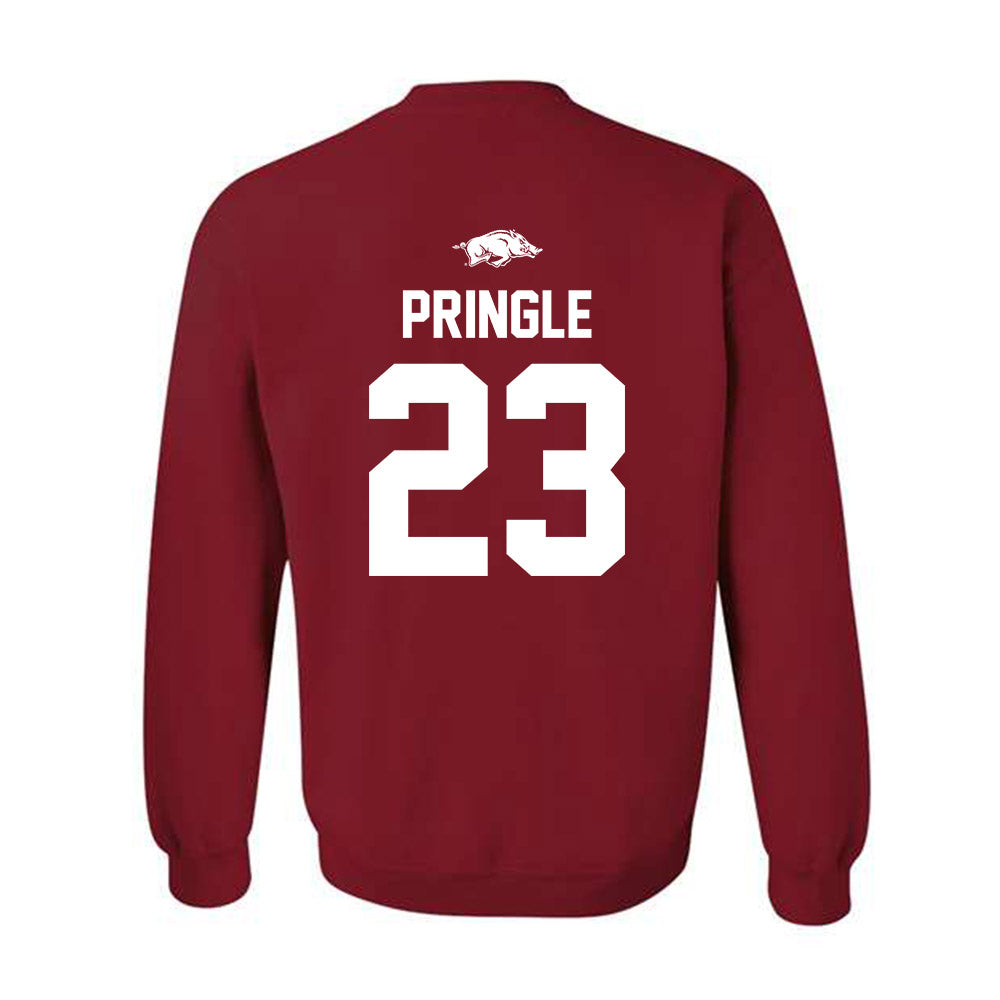 Arkansas - NCAA Men's Basketball : Nick Pringle - Classic Shersey Crewneck Sweatshirt-1