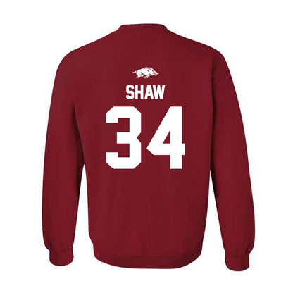 Arkansas - NCAA Football : Jabrae Shaw - Classic Shersey Crewneck Sweatshirt-1