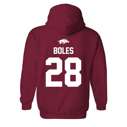 Arkansas - NCAA Baseball : Carson Boles - Classic Shersey Hooded Sweatshirt