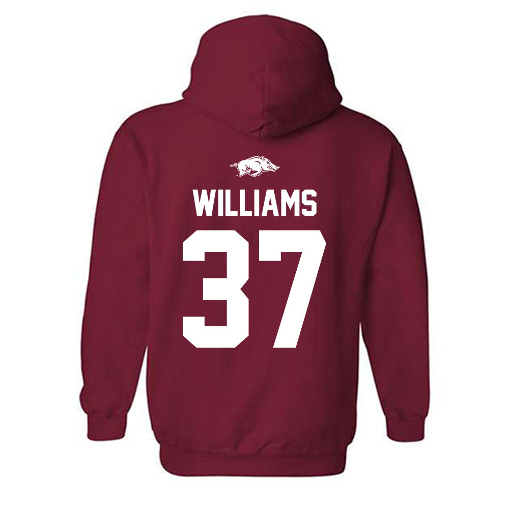 Arkansas - NCAA Baseball : Luke Williams - Classic Shersey Hooded Sweatshirt