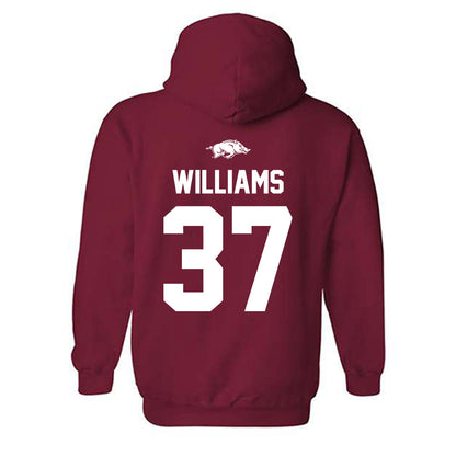 Arkansas - NCAA Baseball : Luke Williams - Classic Shersey Hooded Sweatshirt