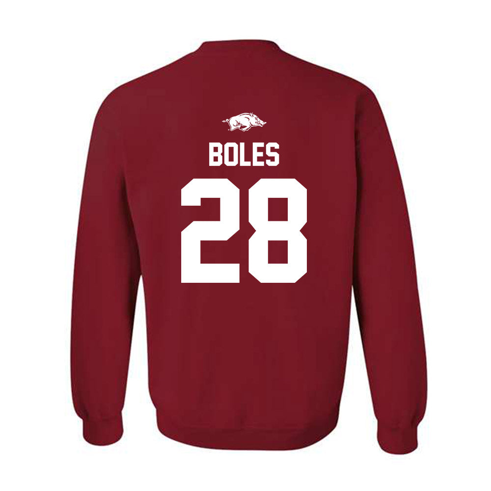 Arkansas - NCAA Baseball : Carson Boles - Classic Shersey Crewneck Sweatshirt