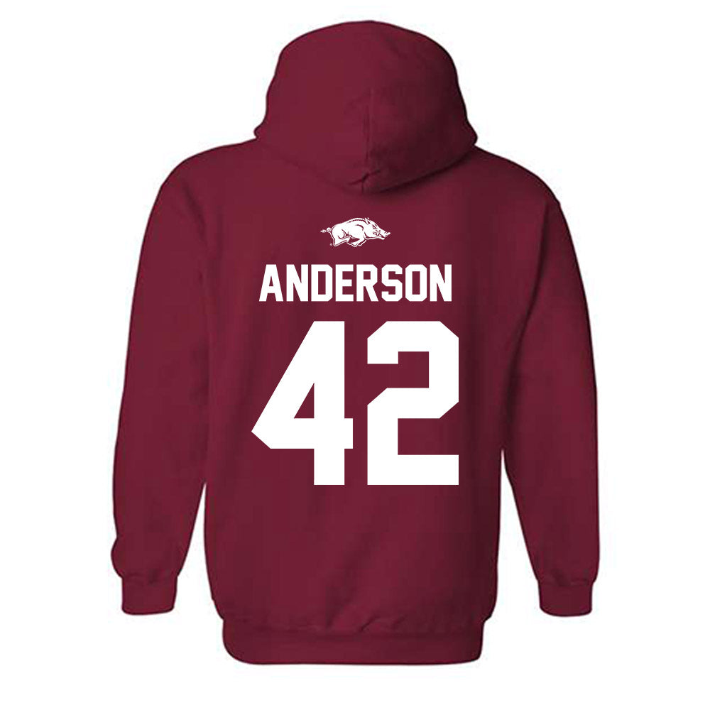 Arkansas - NCAA Baseball : Michael Anderson - Classic Shersey Hooded Sweatshirt-1