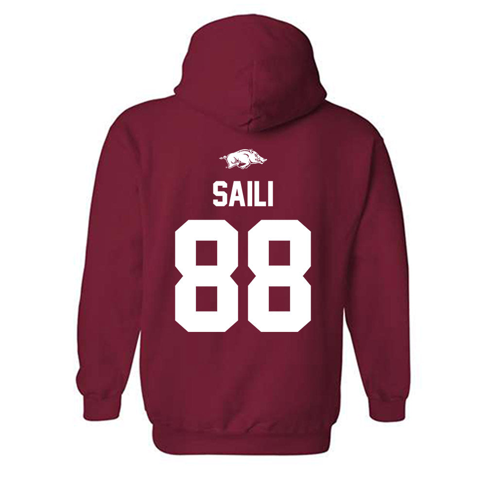Arkansas - NCAA Football : Danny Saili - Classic Shersey Hooded Sweatshirt-1