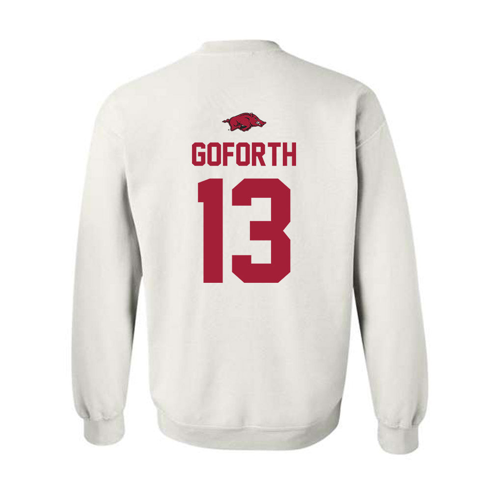 Arkansas - NCAA Women's Basketball : Sasha Goforth - Classic Shersey Crewneck Sweatshirt-1