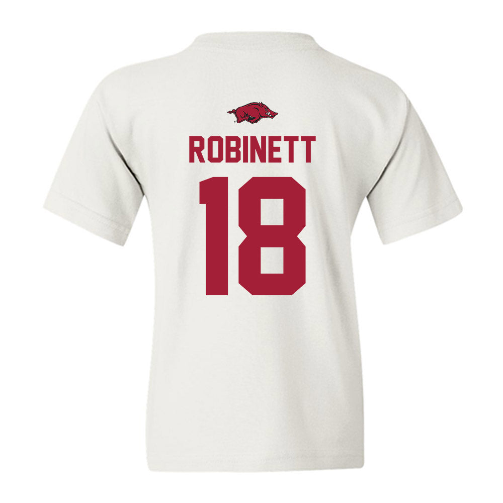 Arkansas - NCAA Baseball : Reese Robinett - Classic Shersey Youth T-Shirt-1