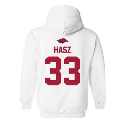 Arkansas - NCAA Football : Dylan Hasz - Classic Shersey Hooded Sweatshirt-1